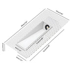 Recessed Motion Sensor LED Wall Light – dimensions diagram, rectangular fitting, 20 cm