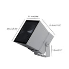 Outdoor RGB LED Tree Spotlight – dimensions diagram, 28.5 cm long
