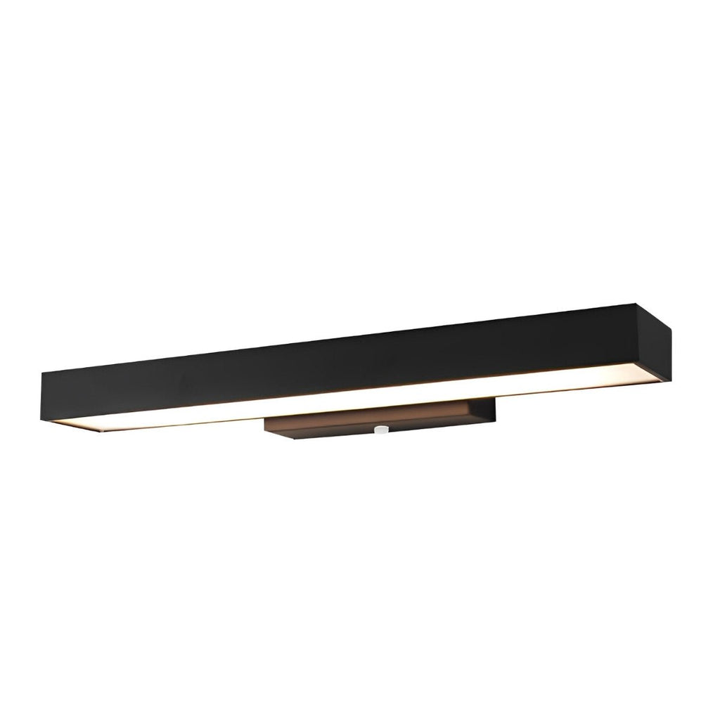 Rectangular Motion Sensor Outdoor Wall Light – angled close-up, white background