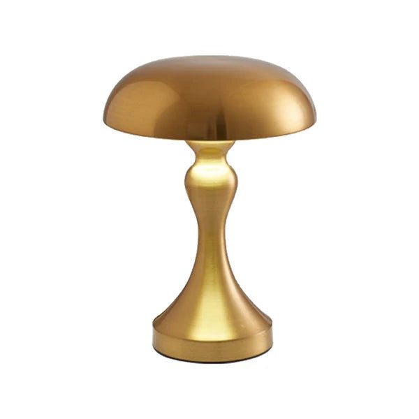 Rune Table Lamp – gold finish, white background