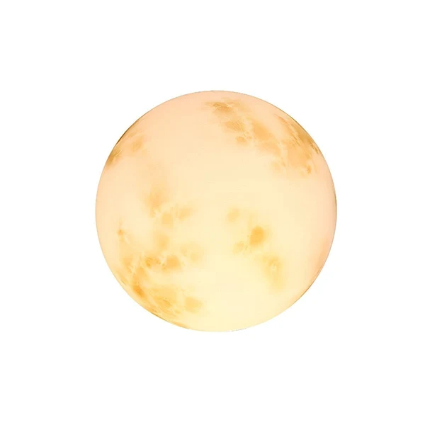 Solar Moon Ball Garden Lights – close-up of the textured surface, white background
