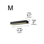Slim Outdoor LED Wall Washer Light – dimensions diagram, 30 cm
