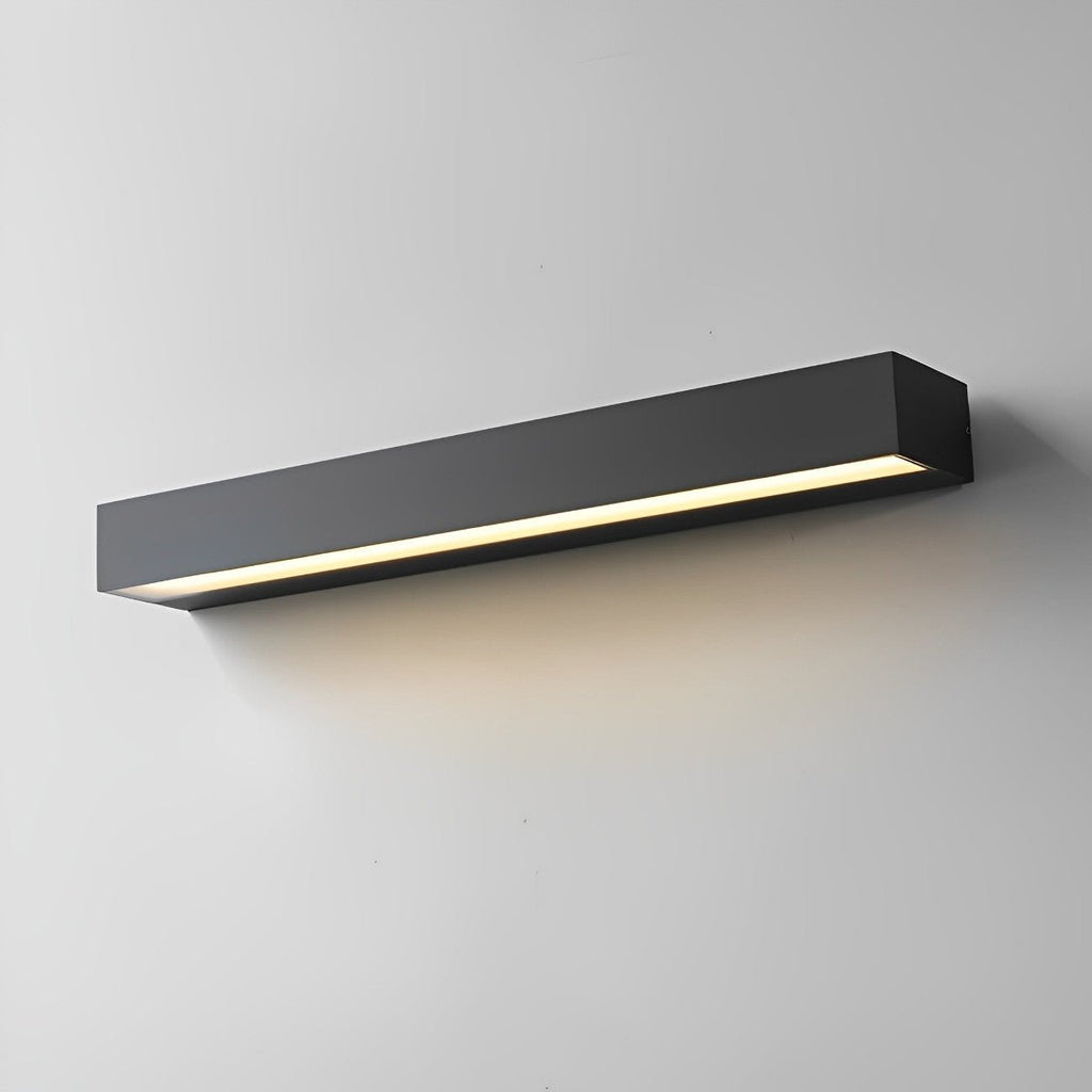 Slim Outdoor LED Wall Washer Light – mounted on a plain wall, angled view