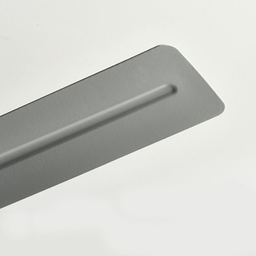 Five Blade Stainless Steel Ceiling Fan with Light – close-up of a single blade's brushed finish