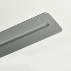 Five Blade Stainless Steel Ceiling Fan with Light – close-up of a single blade's brushed finish