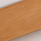 Wooden Up & Down LED Wall Light – white background studio shot, light switched on