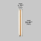 Wooden Up & Down LED Wall Light – dimensions diagram, 180 cm height