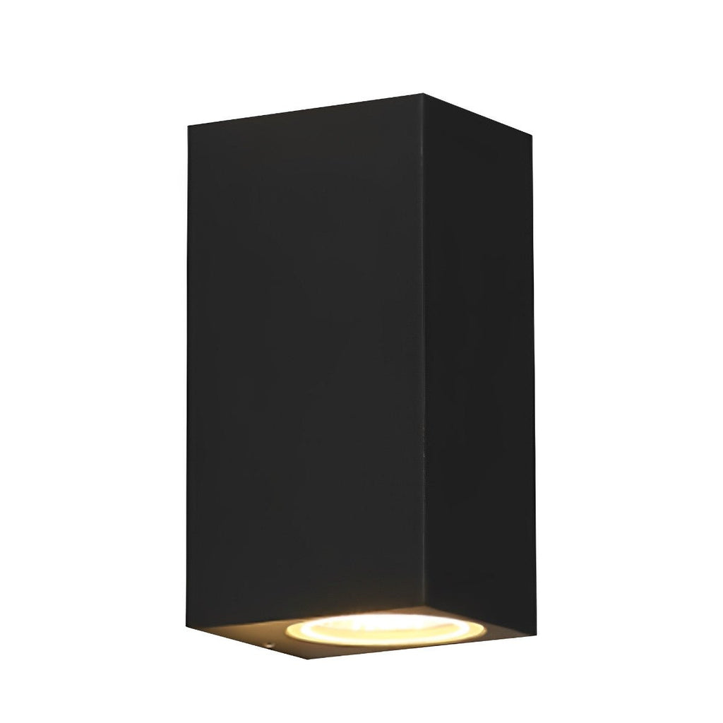 Square Outdoor Up & Down Wall Light – tall rectangular design on a white background