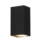 Square Outdoor Up & Down Wall Light – tall rectangular design on a white background