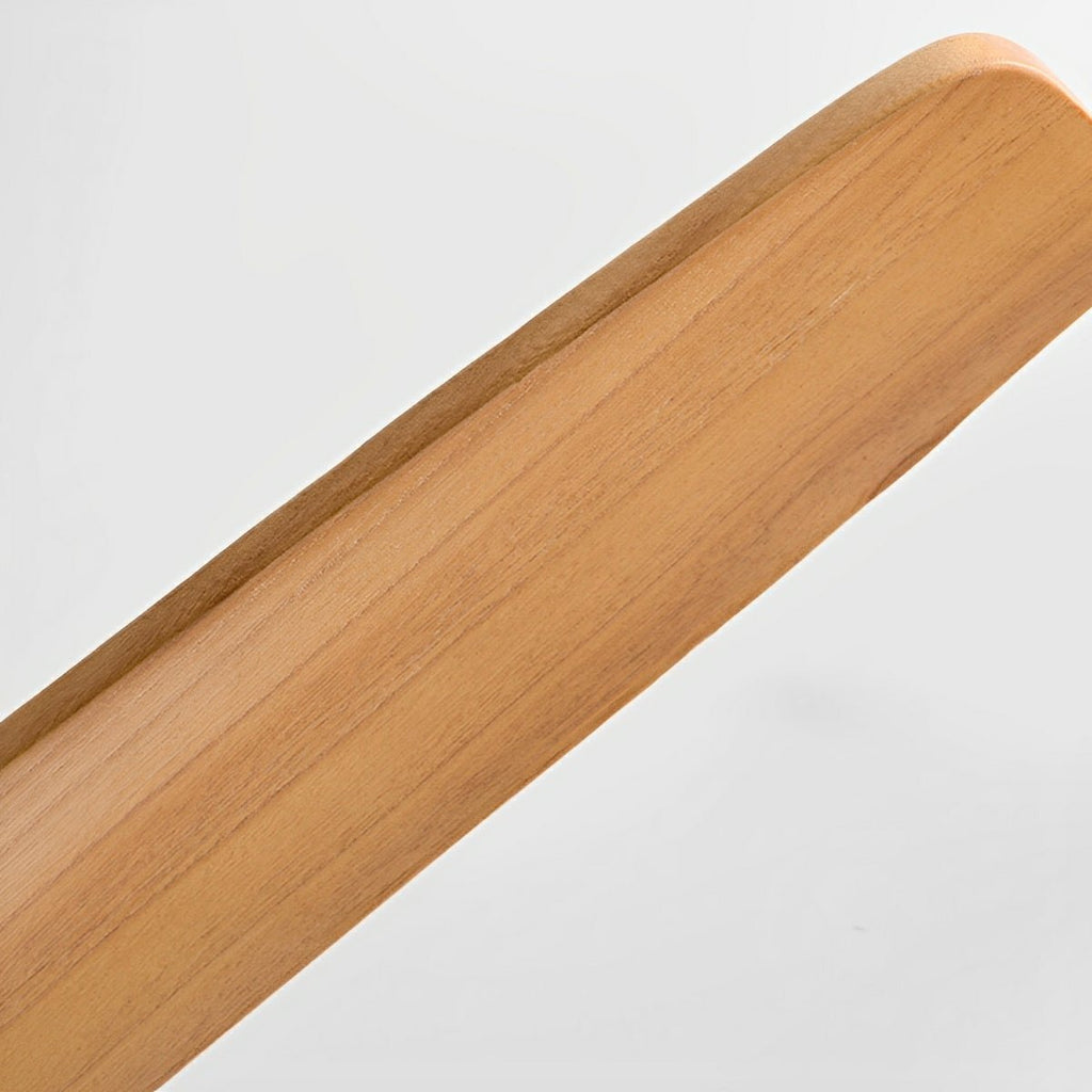 Walnut & Wood Tone Ceiling Fan with Light – close-up of a single wood blade
