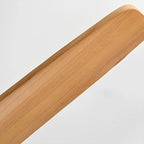 Walnut & Wood Tone Ceiling Fan with Light – close-up of a single wood blade