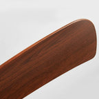 Nordic Six Speed Ceiling Fan with LED Light – close-up of the wood blade grain
