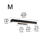 Rectangular Motion Sensor Outdoor Wall Light – dimensions diagram, 60 cm long