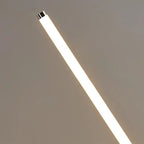 Slimline 360 LED Floor Lamp – close-up of the lit tube, angled view