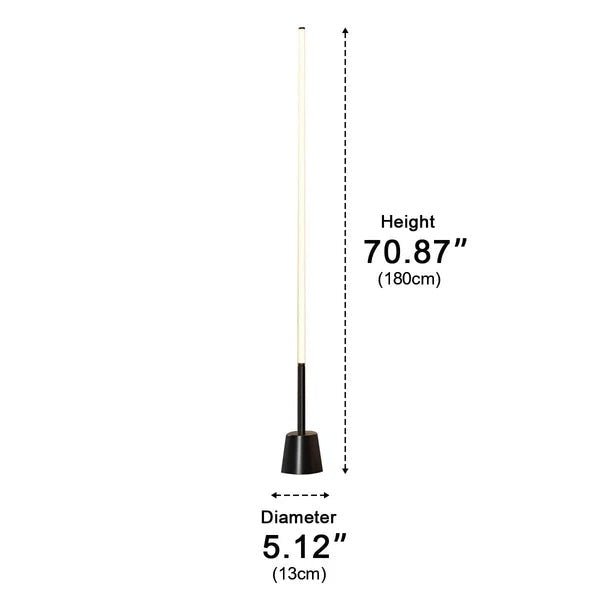 Slimline 360 LED Floor Lamp – dimensions diagram, 180 cm