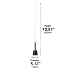Slimline 360 LED Floor Lamp – dimensions diagram, 180 cm