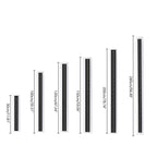 Solar LED Strip Porch Wall Light – dimensions diagram, six sizes, 30 to 240 cm