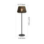 Woven Solar Outdoor Floor Lamp – dimensions diagram, 115 cm height