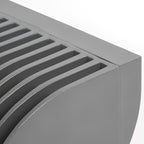IP65 Outdoor LED Waterfall Wall Light – close-up of the fin heatsink and housing