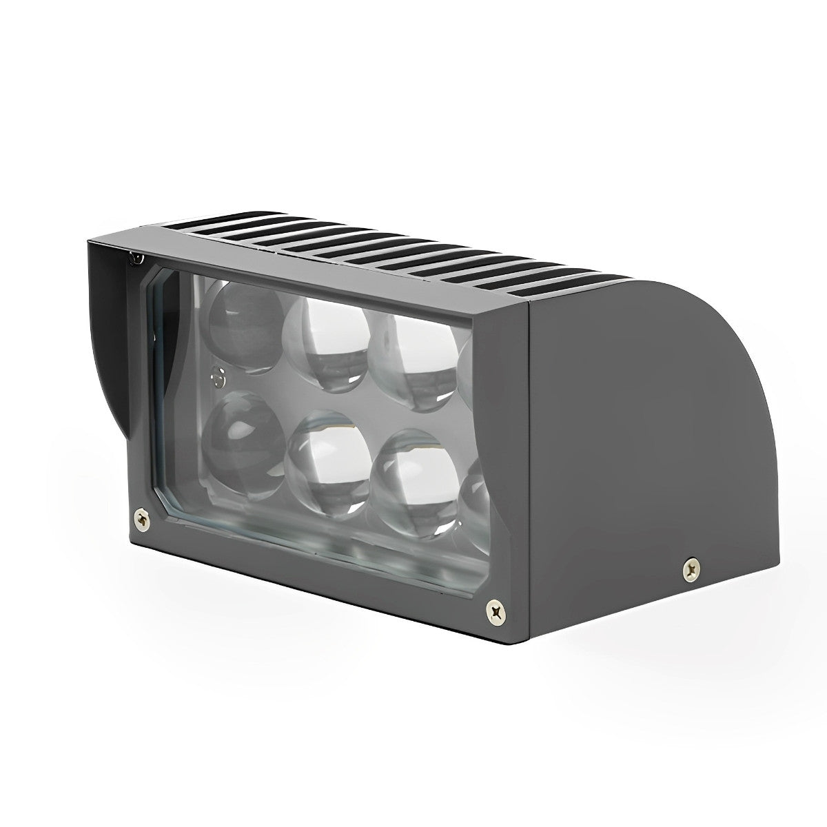 IP65 Outdoor LED Waterfall Wall Light – white background, side angle view