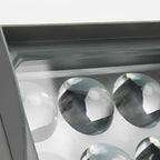 IP65 Outdoor LED Waterfall Wall Light – close-up of the multi-lens LED array