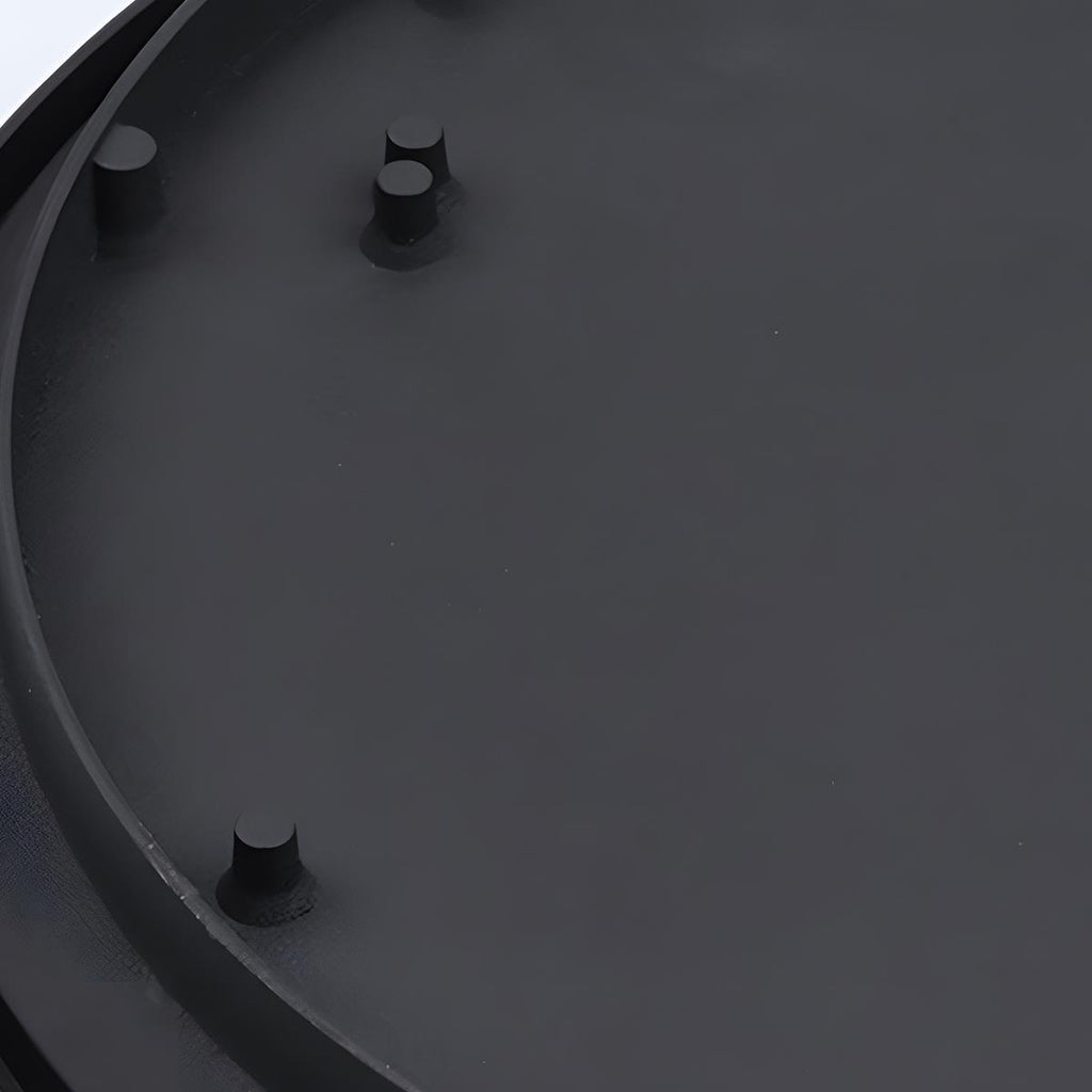 Round Outdoor LED Porch Wall Light – close-up of the rear mounting plate
