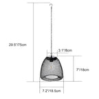 Solar Bell Outdoor Pendant Lantern – dimensions diagram, 18.5 cm