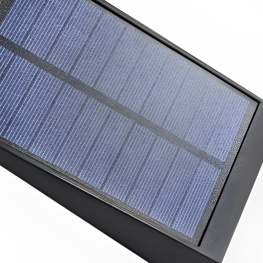 Solar LED Landscape Spotlight – close-up of the solar panel, white background