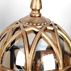 Bird's Nest Outdoor Wall Lantern – close-up of the domed cage top