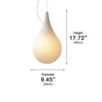 Water Drop Outdoor Pendant Light – dimensions diagram, 45 cm height